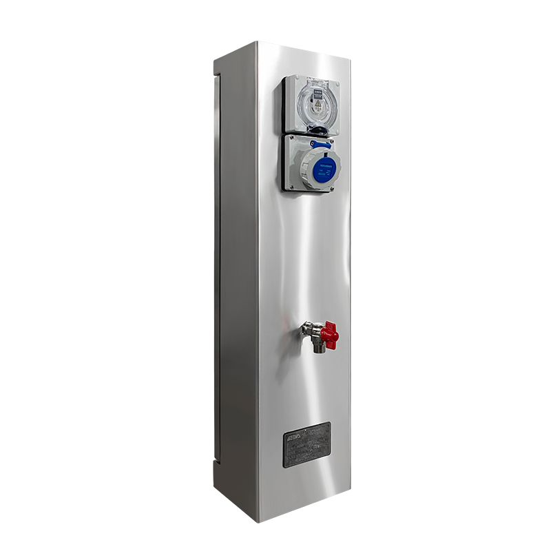 Outdoor Power Pedestal - Wasserdichte Stromsäule für den Außenbereich: Docking-Pedestal