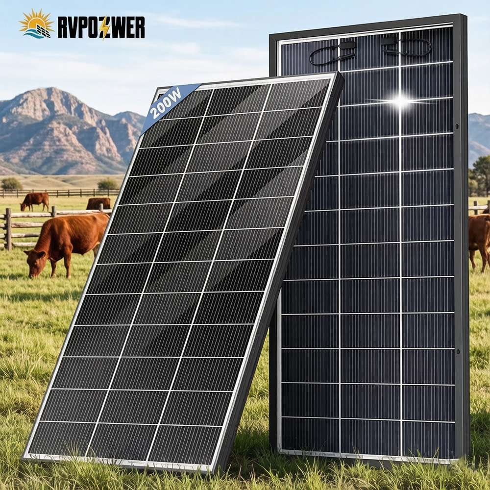 Outdoor Power Distribution Panel - RVPOZWER Bifaziales Solarmodul 18BB N-Typ Mono-Zellen