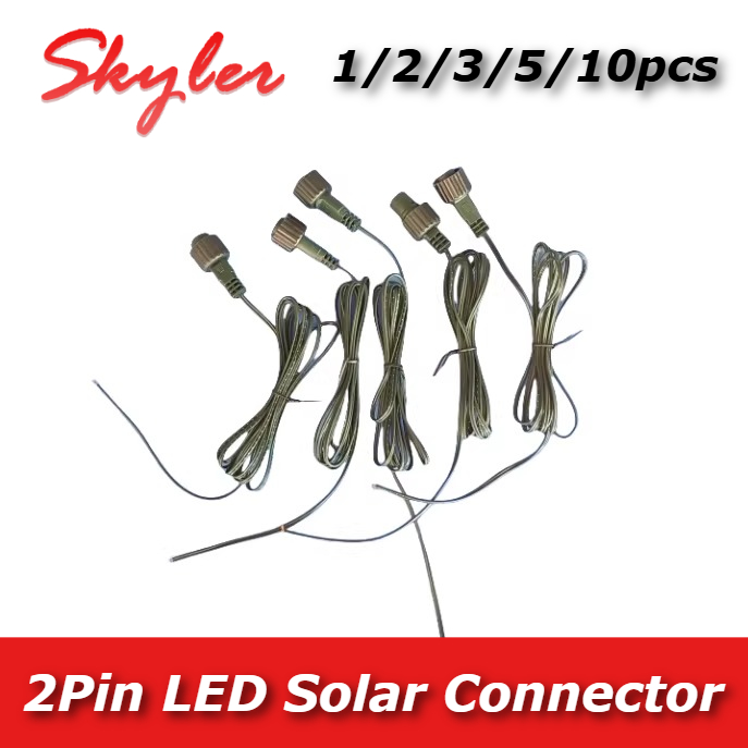 Outdoor Power Extension Cord - 2-Pin-LED-Verbinder mit 25cm Verbindungskabel für Solar-Lichterketten