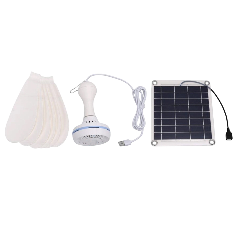 Outdoor Usb Power Outlet - 10-W-Solar-Deckenventilator-Set, Dual-Stromversorgung, USB-Ausgang, tragbar, leise Luftzirkulation,