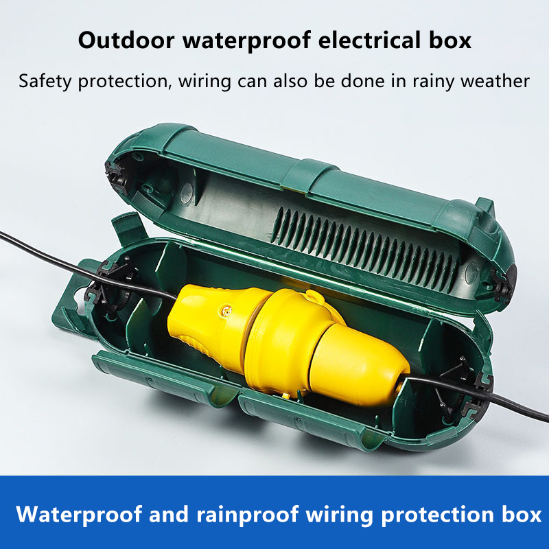Outdoor Power Extension Cord - Outdoor-Verlängerungskabel-Sicherheitsabdeckung mit wasserdichter Dichtung, elektrischer Anschlusskasten