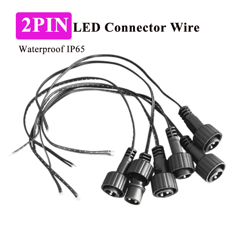 Outdoor Power Extension Cord - Outdoor 2-Pin LED-Verbinder mit 25cm Kabel