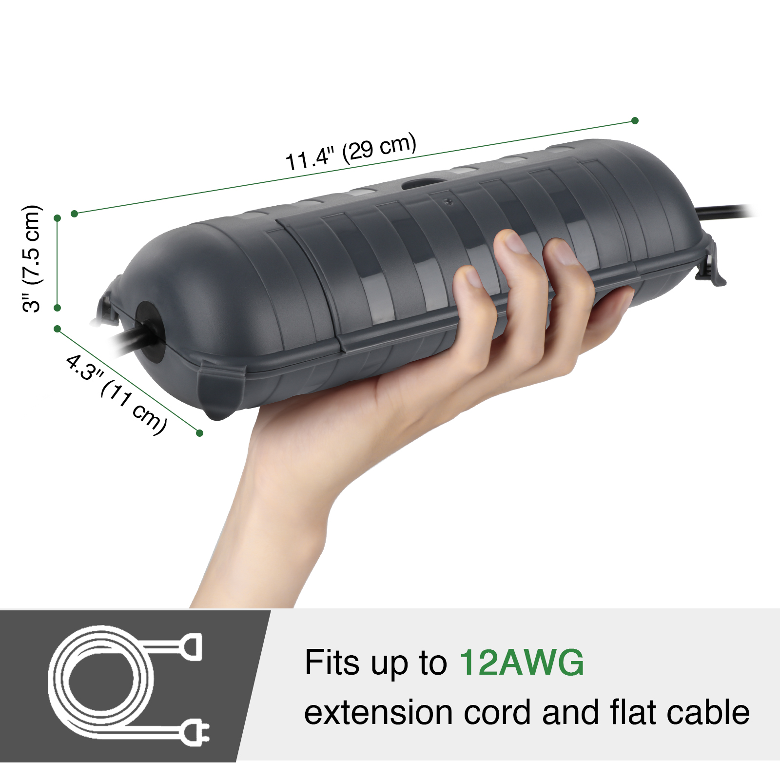 Große Wetterfeste Outdoor-Elek – Outdoor Power Extension Cord Bewertung und Preis