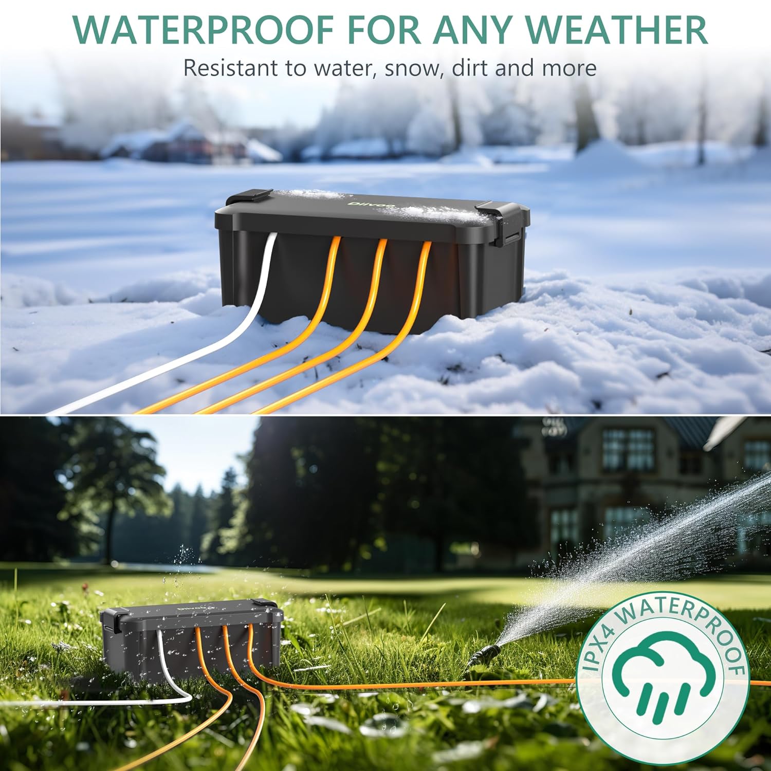 Diivoo wasserdichte Steckdosen – Outdoor Power Extension Cord Bewertung und Preis