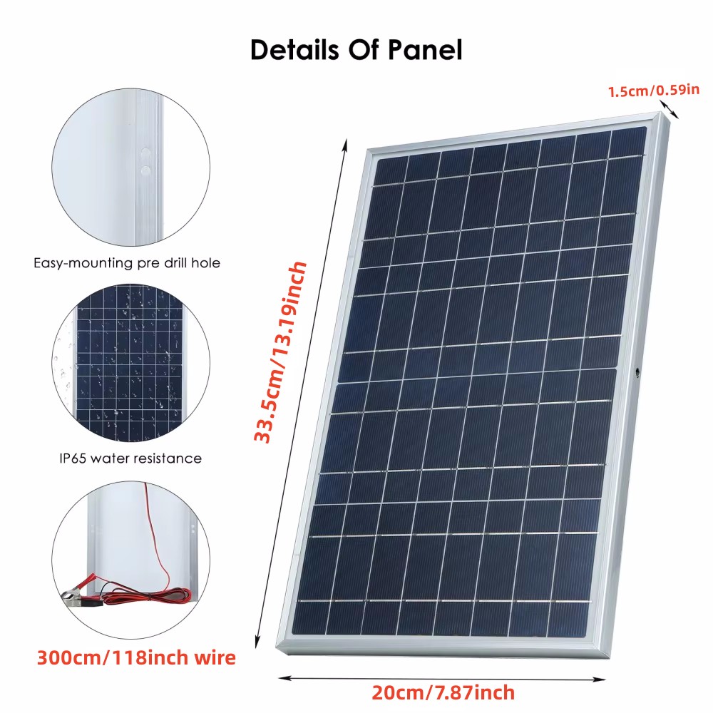35-W-Solarpanel-Kit, komplette – Outdoor Power Distribution Panel Bewertung und Preis