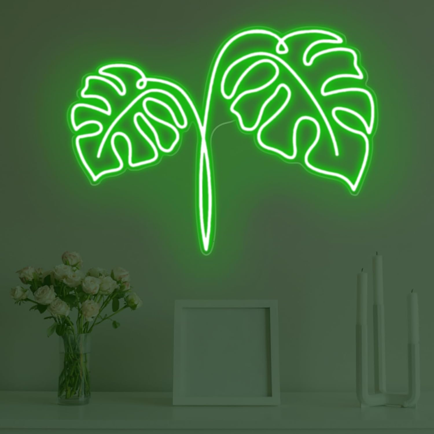 Monstera-Blatt Neonschild USB- – Outdoor Power And Plant Bewertung und Preis